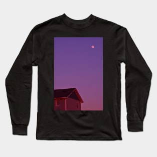 Moonrise from North Carolina - Purple Remix Long Sleeve T-Shirt